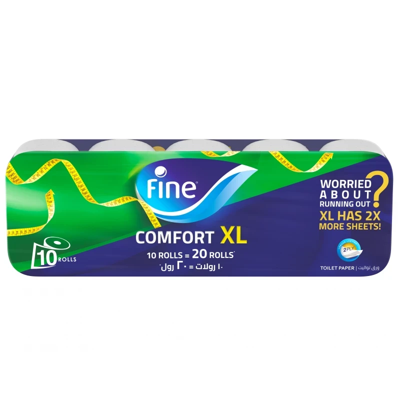 فاين مناديل تواليت xl (مضغوط) 10 رول