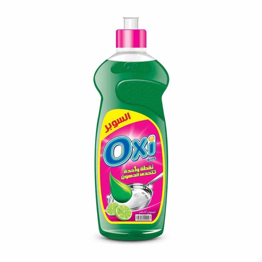 سائل جلي OXI 1 لتر  - بنكهة الليمون الاخضر