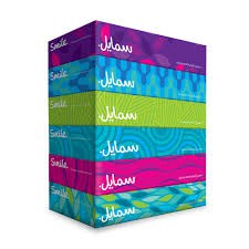 سمايل مناديل ورقية (100*6)