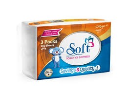 سوفت مناديل ورقية 200*3