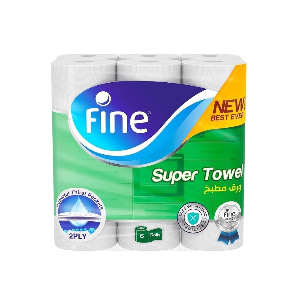 فاين مناديل مطبخ (6 رول)